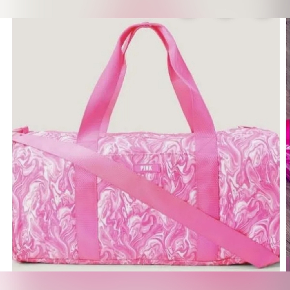 Victoria's Secret Pink Marble Travel Bag